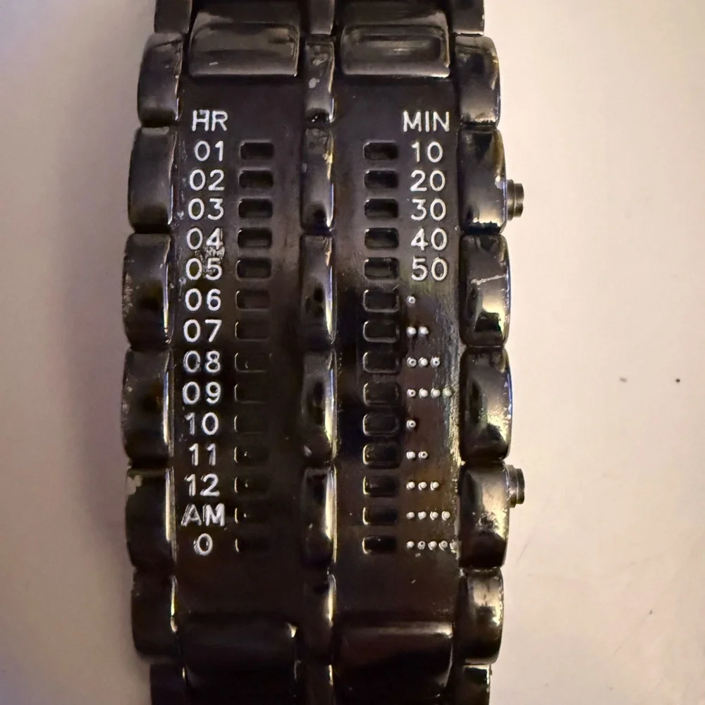Vintage 1990’s Lava Iron Samurai LED Binary Japanese Inspired watch